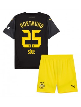 Borussia Dortmund Niklas Sule #25 Auswärts Trikotsatz für Kinder 2024-25 Kurzarm (+ Kurze Hosen)